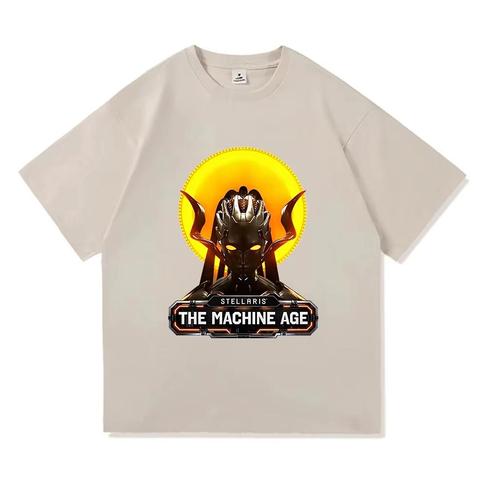 Stellaris The Machine Age Cetana T-Shirt Short Sleeve Cotton Soft Tees Women Men Clothing Graphic Merch