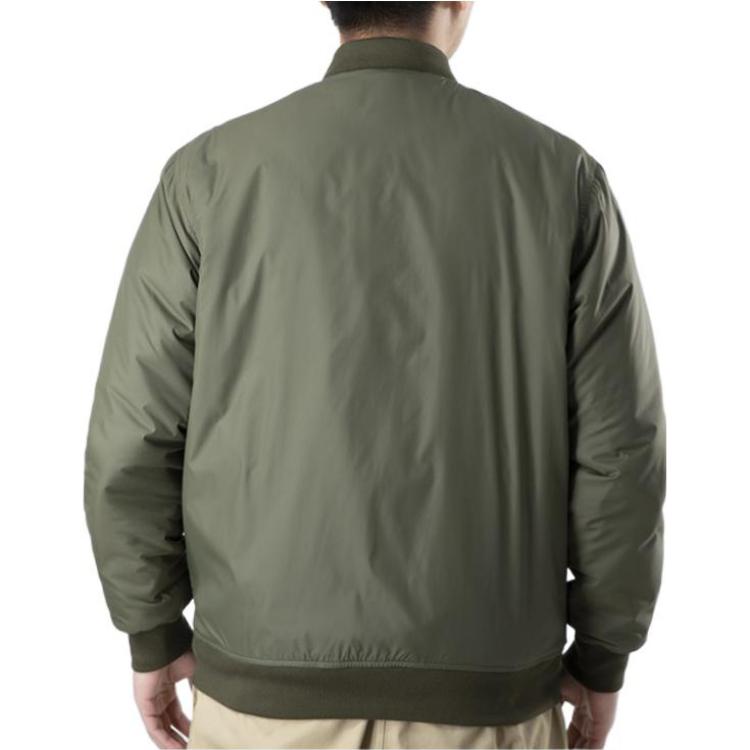 Converse Jackets Men's Green Baseball Collar Moderate 10018368-A02