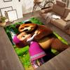 Masha Bear Floor Rug Office Rug Suitable for Outdoor Living Rooms Playrooms Balcony Anti-slip Rug Anime Office Decor