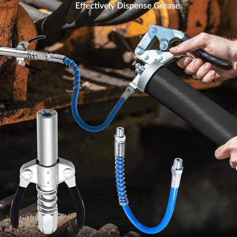 Fettmundstück mit flexiblem Verlängerungsschlauchadapter Fettpresse Schmiernippel für alle Arten von Fett