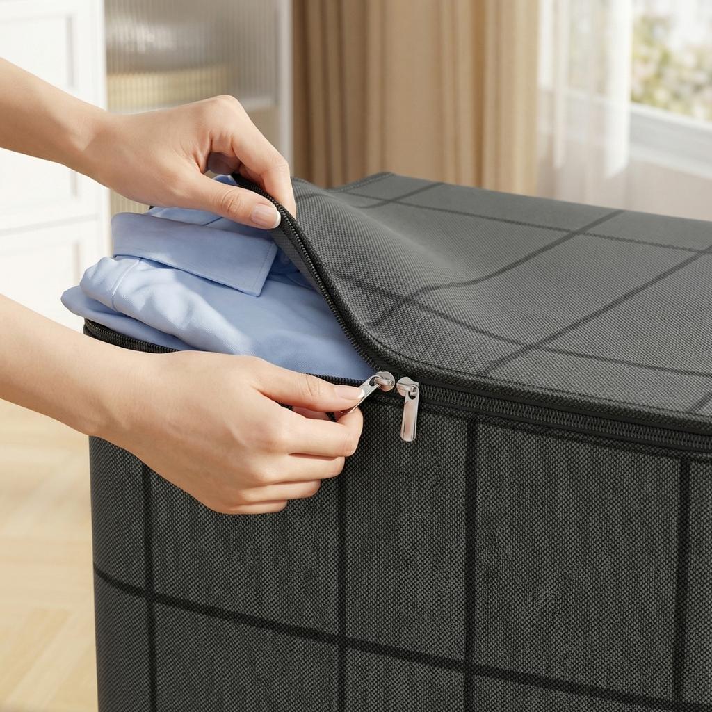 Quilt Storage Bag, Thickened Extra-large Capacity, Moving Packing Bag, Clothes And Quilt, Foldable Storage Box