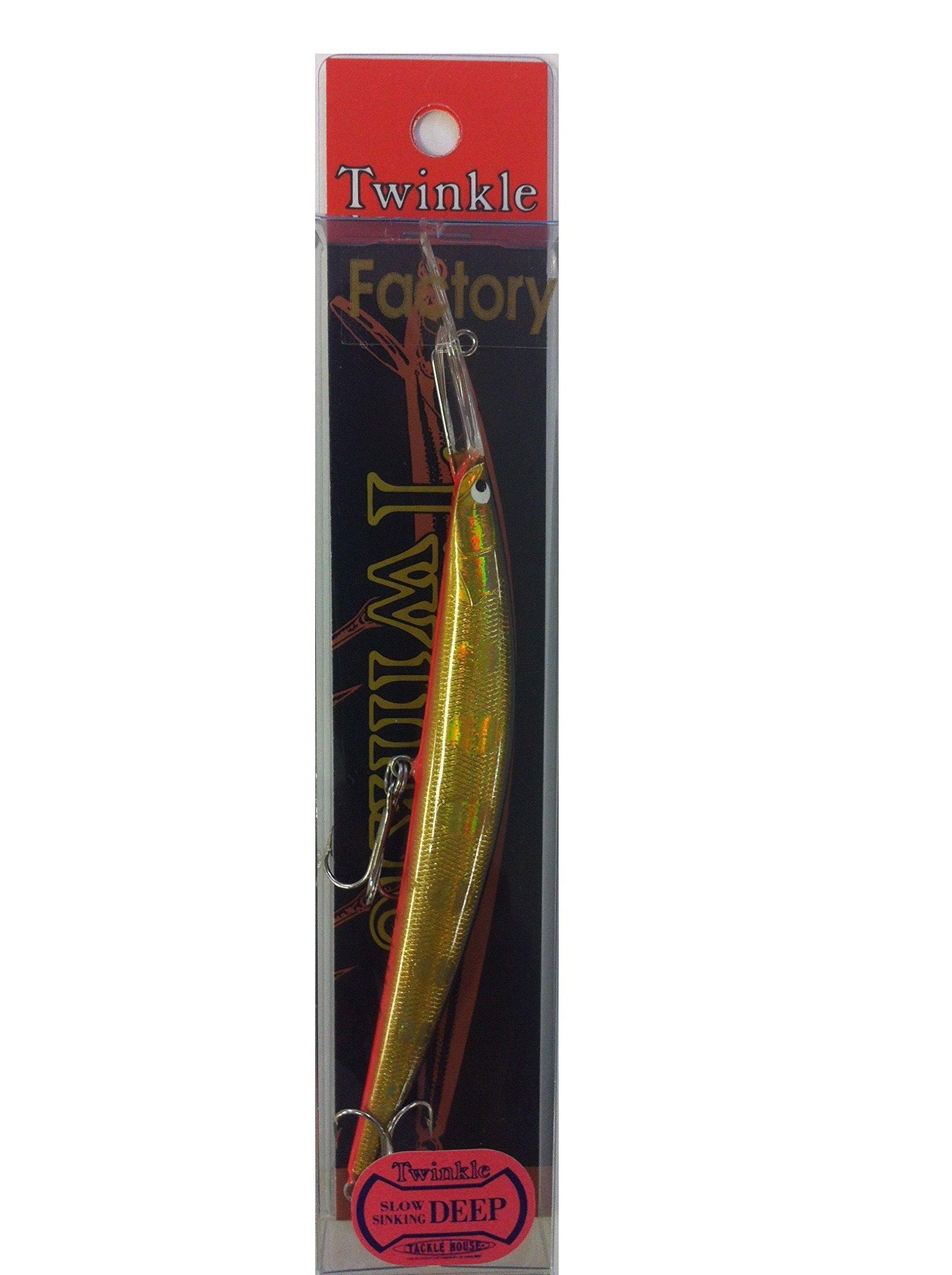 

TackleHouse Twinkle Minnow Sinking Deep, 104mm, 7.7g, Gold/Black/Orange Berry, #F-5, TWSD-104