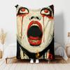 1pc Blanket Thriller Manga Junji Ito Tomie2 Print Design, Lightweight Blanket for Sofa, Bed- Soft &Warm, Gift for All Seasons Like Christmas, Hallowee