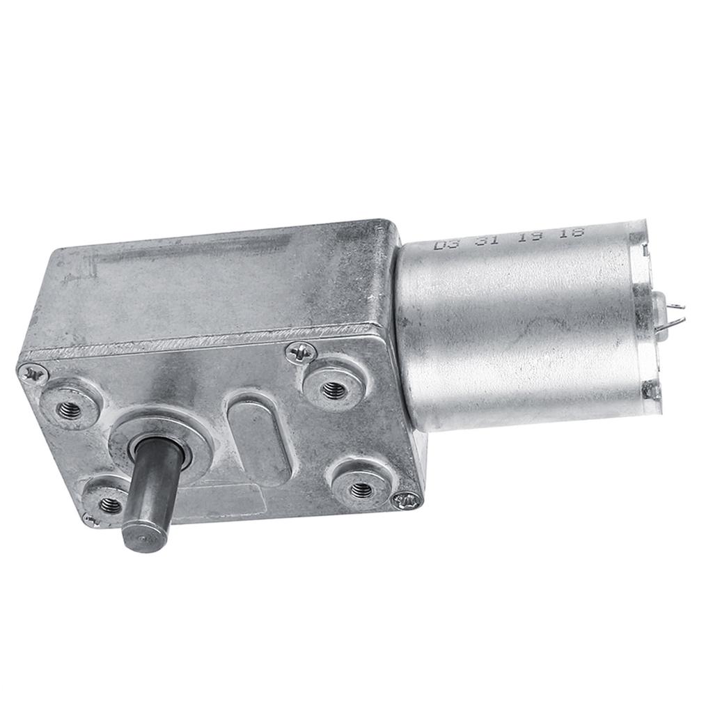 DC 12V Reduction Motor 2RPM Reversible High Turbocharger Worm Geared Motor