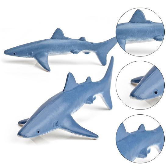 10Pcs/Set Animal Model Vivid Simulated PVC Great White Shark Simulation Animal Model for Kids