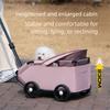 4 Wheels Foldable Pet Stroller Breathable 360° Rotating Handle Travel Dog Pram Sun Cover Retractable Handle