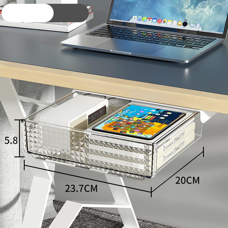 

Ящик для хранения под столом, скрытый самоклеящийся ящик, шкаф для хранения, офисный стол, ящик большой емкости M