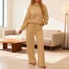 Women's Two Piece Outfits Long Sleeve Pullover Hoodie Wide Leg Pants Tracksuit Sets Fall Casual Lounge Sweatsuit