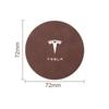 Leather Car Water Coaster Non-Slip Mat Car Bottle Holder Insert Pad For Tesla Model S Model X Model Y Cybertruck Model 3 Model Y