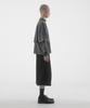 Paensyo Scissors Tuck See-Through 3/4 Pants - Black