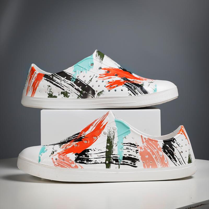 Unisex Sandals Summer Hollow Beach Shoes Slippers Lightweight Sandals Slip on Casual Waterproof Classic Sandals