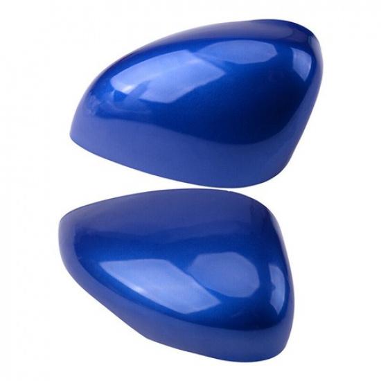 1Pair Blue Rearview Mirror Indicator Light Cover For Ford Fiesta MK7 2008~17