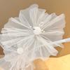 Silk Filigree Net Flower Simulation - Decorative Dried Flower Display for Floor-to-Ceiling Windows