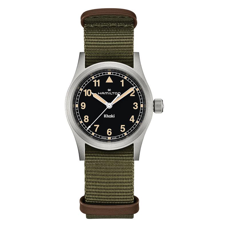 

Hamilton Khaki Field Series Quartz Movement Luminous Watch Unisex Watches Black H69301930 Green