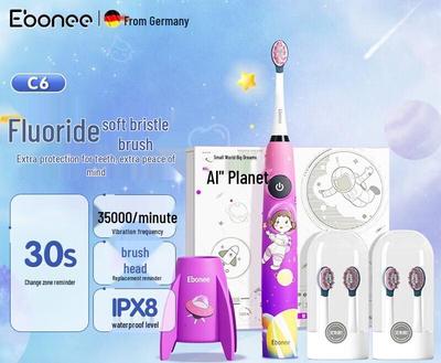 Ebonee C6 Serie Kinder Elektrische Zahnbürste CN-Stecker (Adapter enthalten)