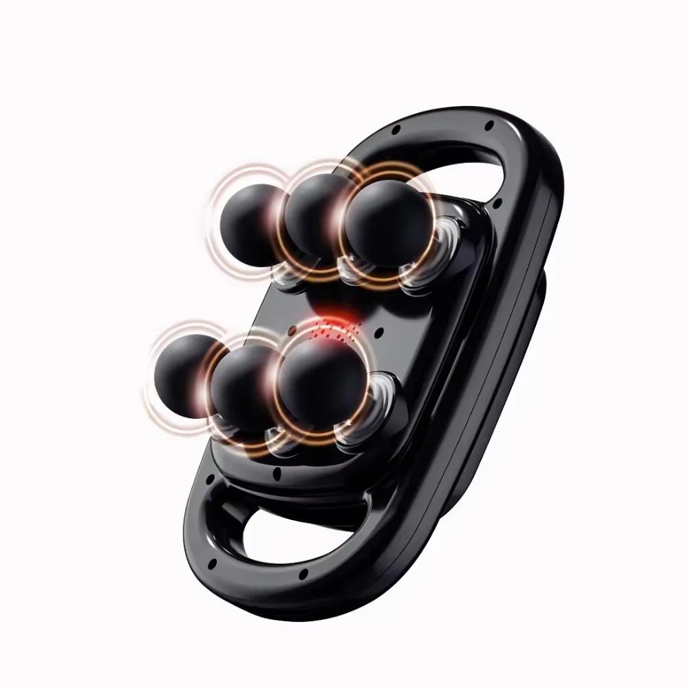 Fascia Gun Massager Six-head Fascia Gun Massager For Back Waist Legs Body Shoulder High Frequency Professional Muscle Relaxation