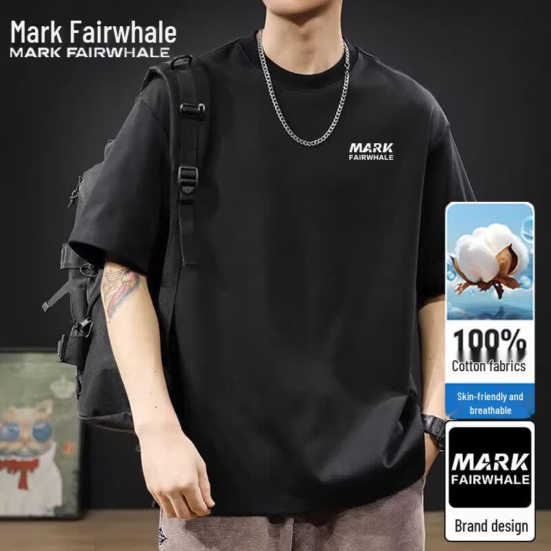 Mark Fairwhale Men's Heavyweight Cotton Crew Neck T-Shirt