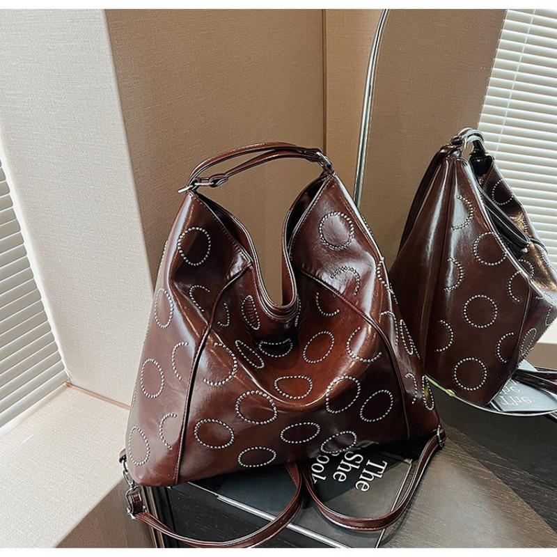 

Large-capacity bag women s new autumn and winter shoulder armpit bag, high-end commuting double shoulder tote bag