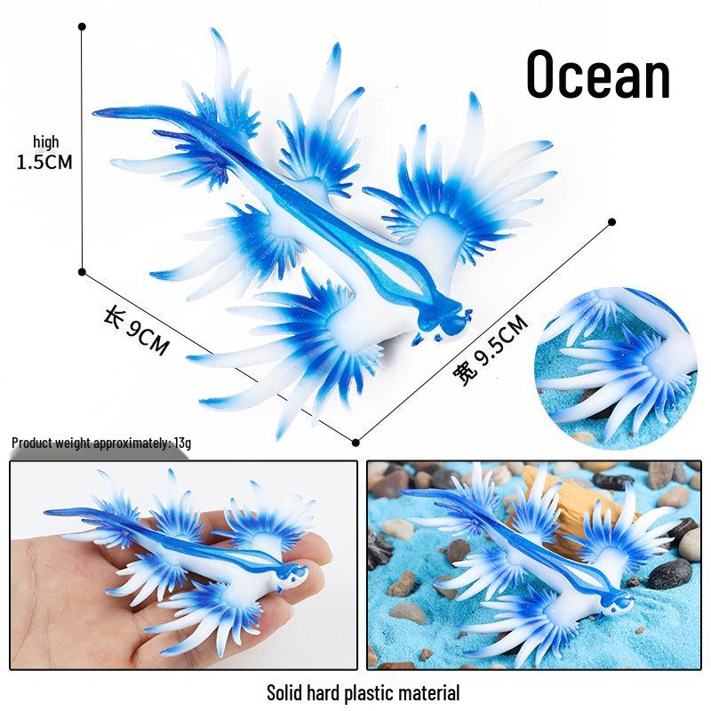 Marine Life Toy Set: Squid, Octopus & Jellyfish Figurines for Kids