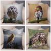 Cute Animal Pillowcase Wild Owl Cushion Cover Decorative Pillowcase Sofa Home Children's Room
