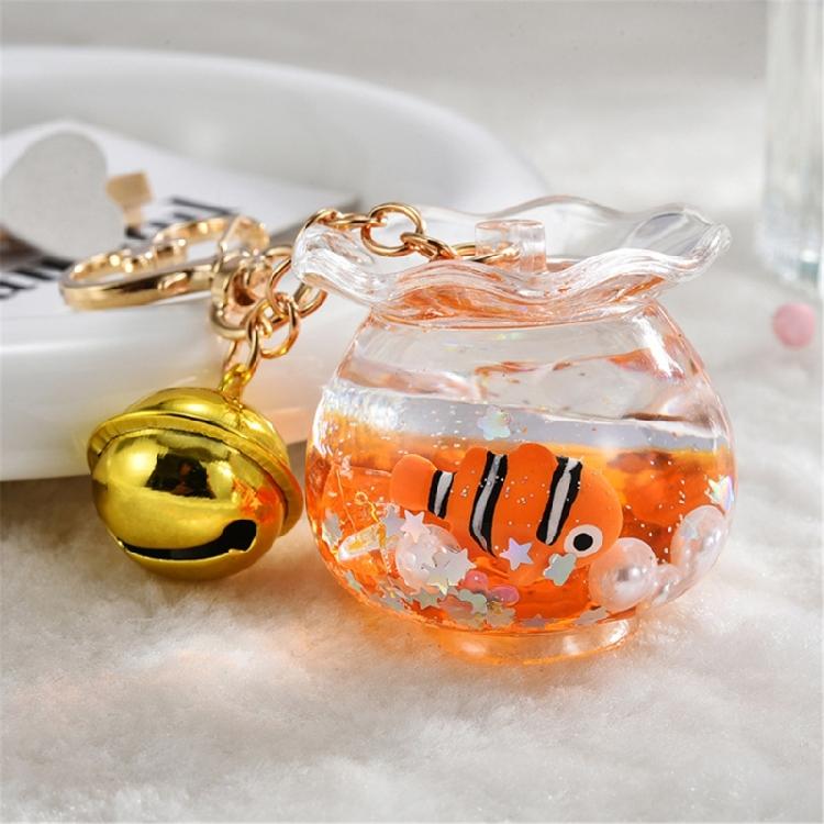 New Floating Bottle Bag Pendant Keyring Fish Beaded Cellphone Accessory Pendant