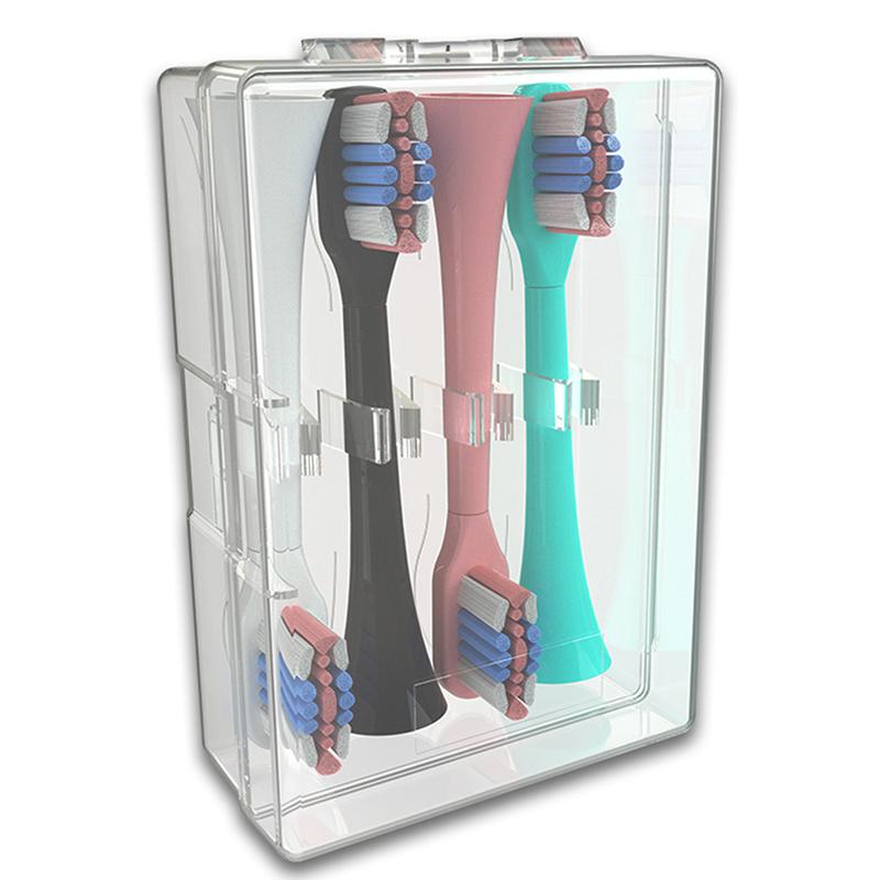 Electric Toothbrush Head Storage Case Transparent Portable Box Universal Holder