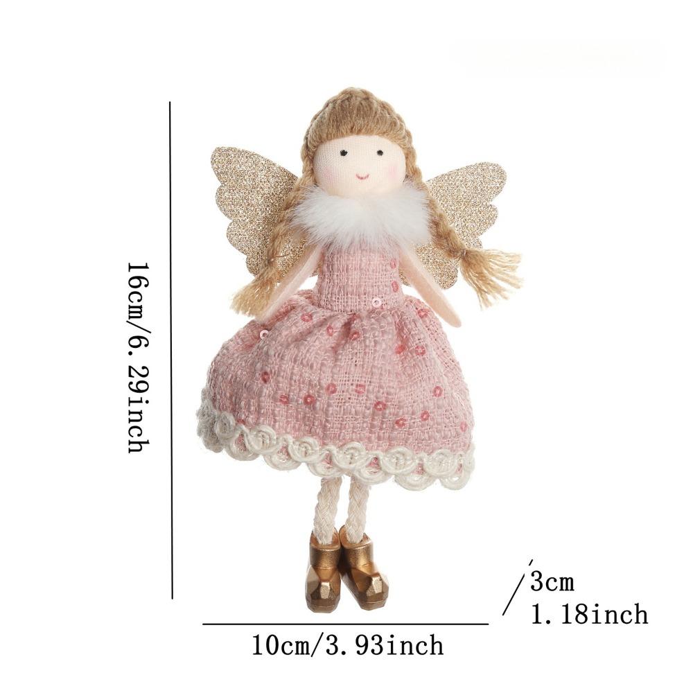 New Christmas Supplies Christmas Feather Angel Christmas Tree Decoration Pendant Small Pendant Christmas