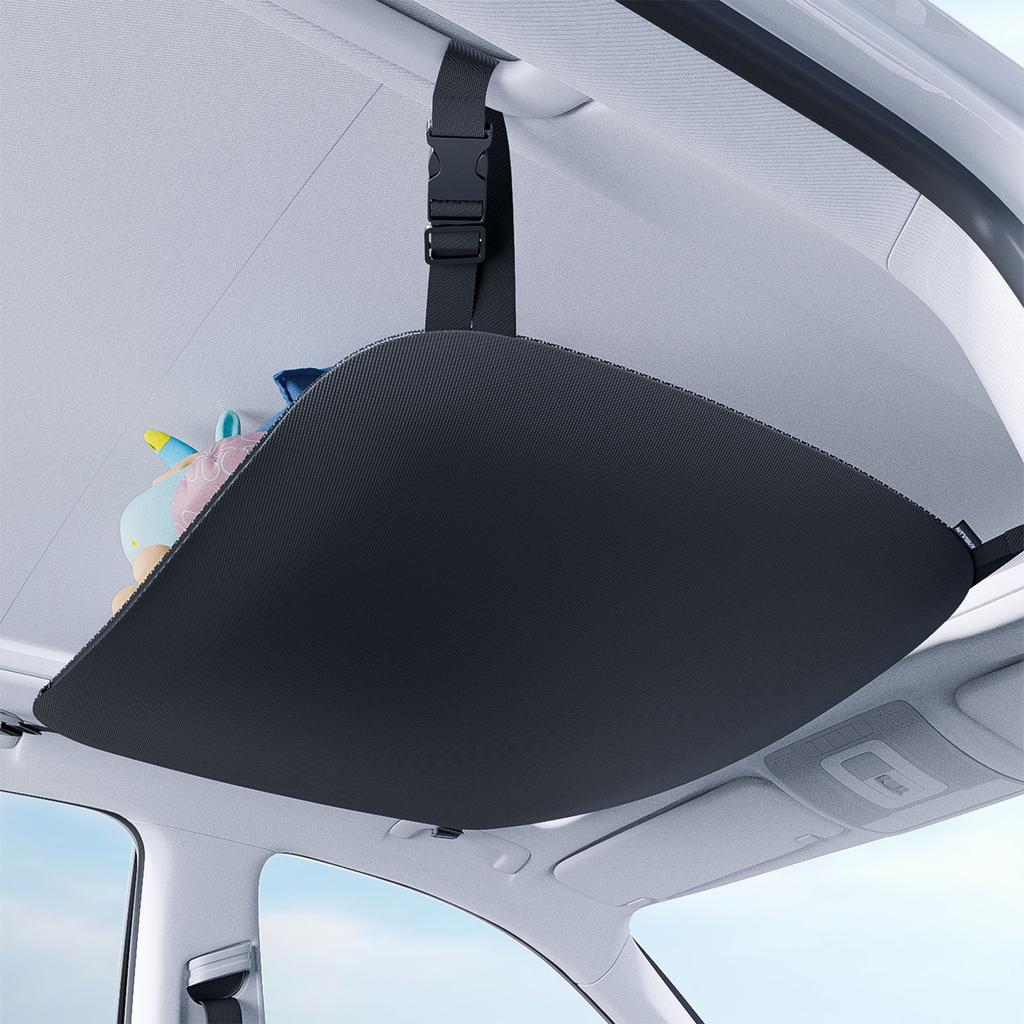 Car Ceiling Cargo Net Overhead Storage Mesh Organizers,Double Layer Roof Mesh Organizers Road Trip