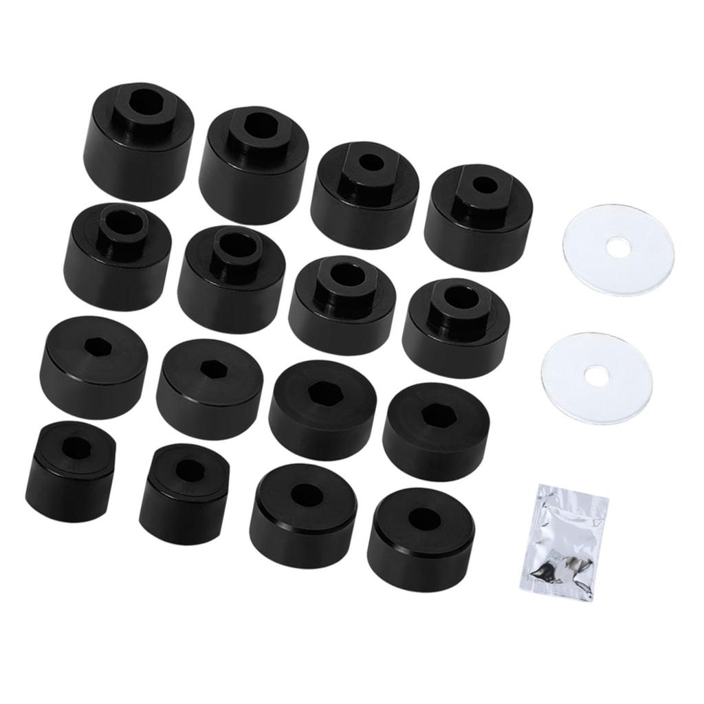 Body Mount Bushings Kit 6116 Easy to Install for Ford Sport Trac 0105 Black