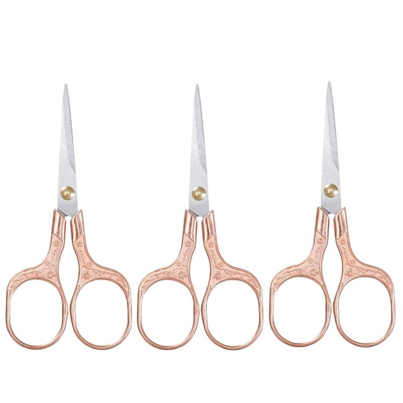 1-5Pcs Stainless Steel Vintage Scissors Sewing Fabric Cutter Embroidery Tailor Thread Scissor Tools for Sewing Shears Small