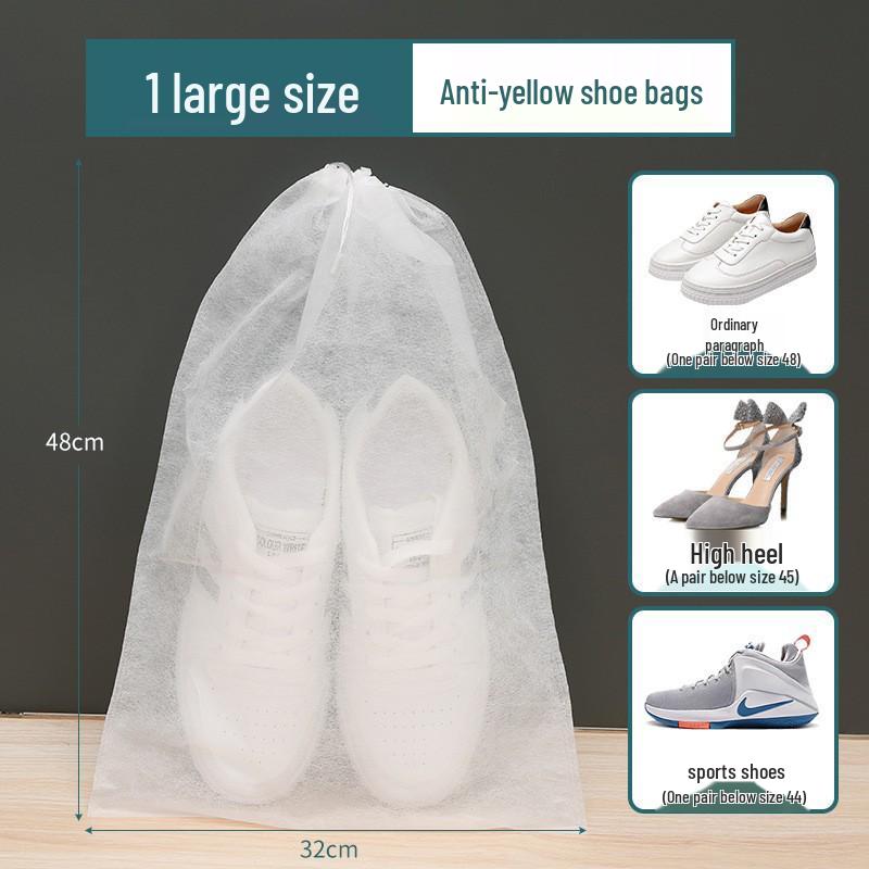 Shoe Drying & Anti-Yellowing Dustproof Canvas Storage Bags - Disposable, Non-Woven Fabric for White Shoes