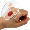 2 Pieces Hand Makeup Mixing Palette Makeup Hand-held Palette Nail Art Manicure Palette Clear - Dd0