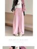 2025 Women's Blue Glutinous Rice Lazy Loose Wide-Leg Pants: Petite, Slimming, Summer Drape Design