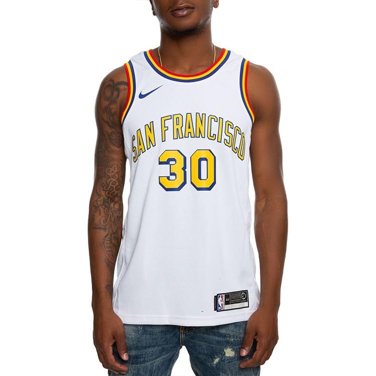 Nike NBA Retro Limited Edition Jersey, Golden State Warriors, Stephen Curry #30 Men Jersey White BQ8108-103