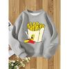 European sizes Kids' Round Neck Hoodie Fashion Print Versatile Top
