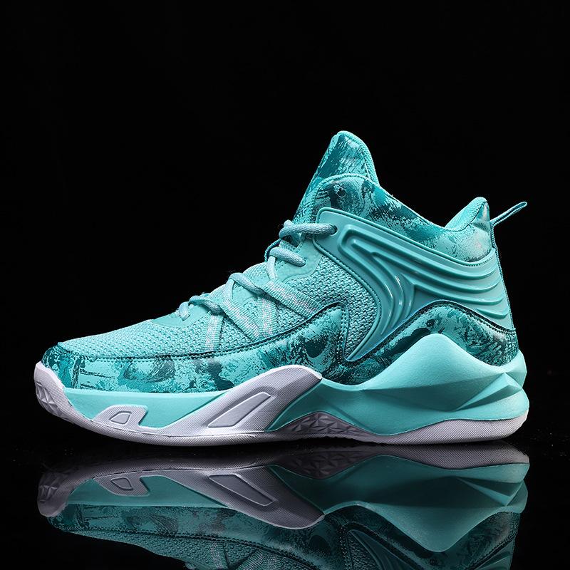 

Large size four-season basketball shoes, youth medium top mesh breathable sports shoes, men s running shoes, foreign trade models 45