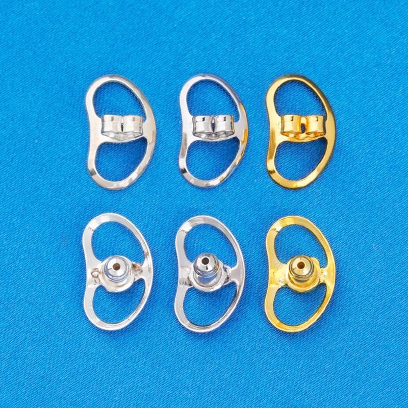 Pack of 10 Earring Backs Ear Jewelry Replacement Earring Plugs Earrings Part Metal Texture Suitable for Daily Party Use