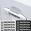 nlcp2 4pcs Car Emblem Stickers Door Handle Mirrors Wiper Decoration Accessories For Honda Civic Varadero Xl1000 Xadv 750 Vt600 Forza