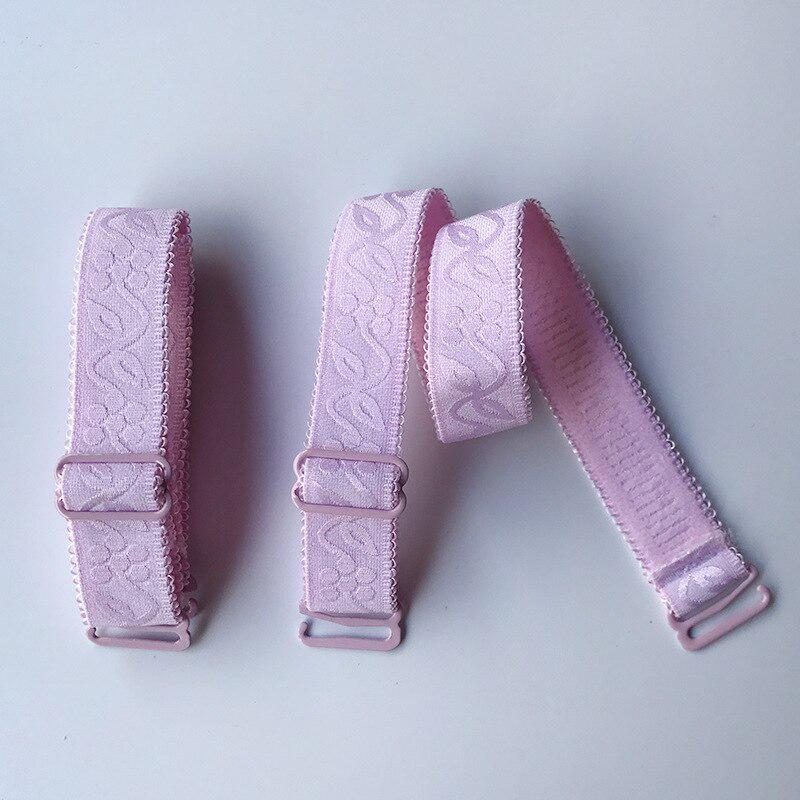 1Pair Women Underwear Shoulder Straps Floral Print Elastic Brassiere Strap Lingerie Women Intimates Accessories