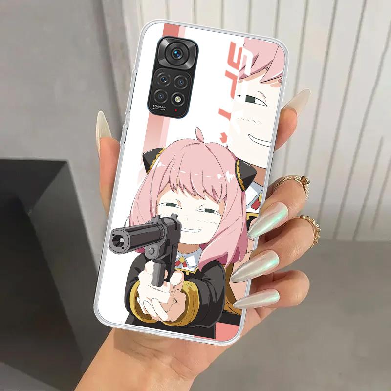 

Милый чехол для телефона Spy Family Аня для Xiaomi Redmi Note 15 14 14S 13 12S 12 Pro 11S 11 Plus 11T 11E 10S Мягкий чехол-накладка Красный Redmi Note 14 5G