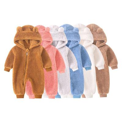 Langärmelige Baby- und Kleinkinderkleidung, offenes Paket, Hände umwickelt, Füße, Waschlappen, einteilige Krabbelkleidung für Herbst und Winter