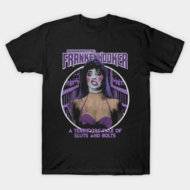 

Men Black Print T-shirt Frankenhooker, Horror, Vintage No-Cut Transfer Paper Print Cotton Tshirt - Men s Summer Cotton Graphi... 5XL різнокольоровий