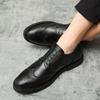 Dress Leather Shoes Mens Business Office Work Brogues High Quality Comfortable Formal Wedding Shoe Lace Up Black Men Shoes