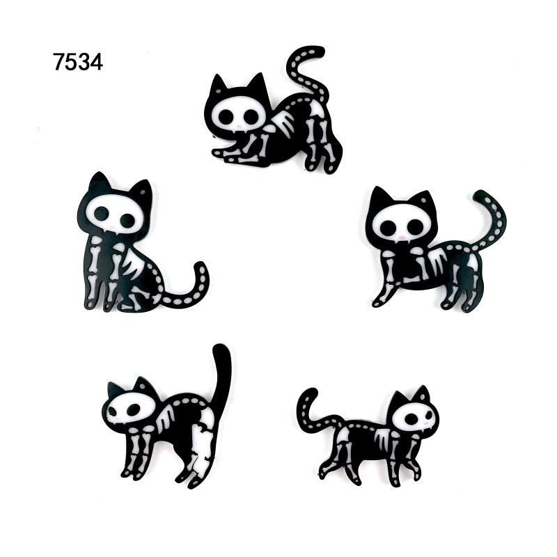 Cute Cat Silicone Mold DIY Earring Necklace Keychain Pendant Molds Super Glossy Animal Epoxy Resin Casting Mold Craft