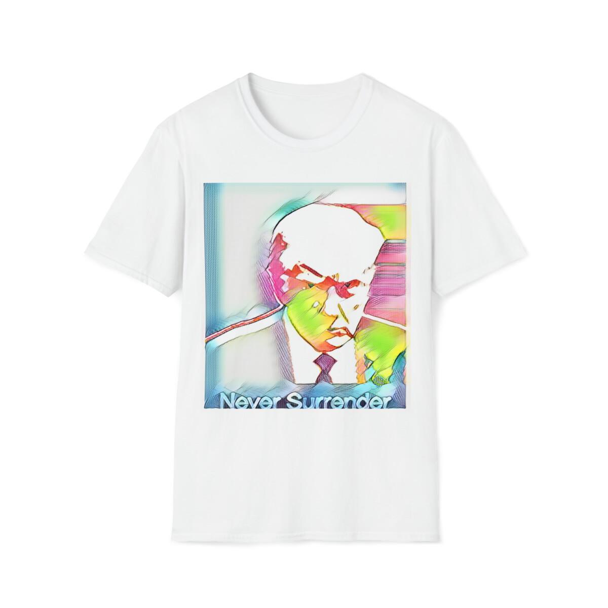 Soft Cotton T-Shirt Mens Womens Tees Top. Trump mugshot Digital Painting MAGA 2024 XL