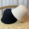 Knitted Bucket Hat Women's Autumn and Winter Solid Color Wool Hat Warm Bucket Hat Fashion