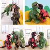 Adorable Dinosaur Plush Toy Soft Cuddly Tyrannosaurus Rex Pillow For Kids Boys Birthday Gift