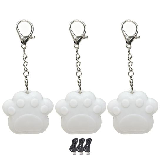 2/3/5Pcs Sensor Light Touch Sensing LED Light Rechargeable Mini Flashlight Heart Shape Handbags Wallets Keychain