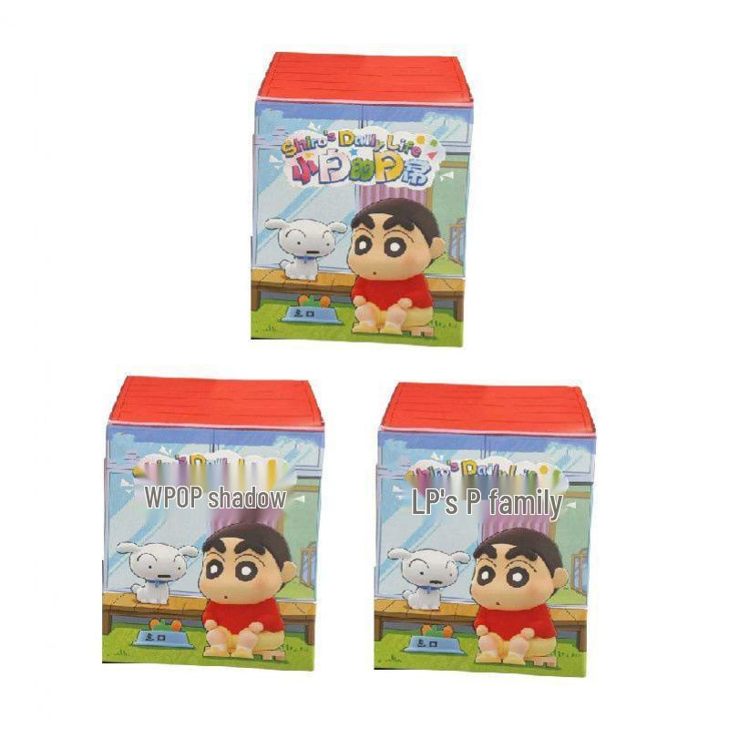 Crayon Shin-chan: Shiro's Life Blind Box Figurine - Trendy Toy Doll & Desktop Ornament Gift
