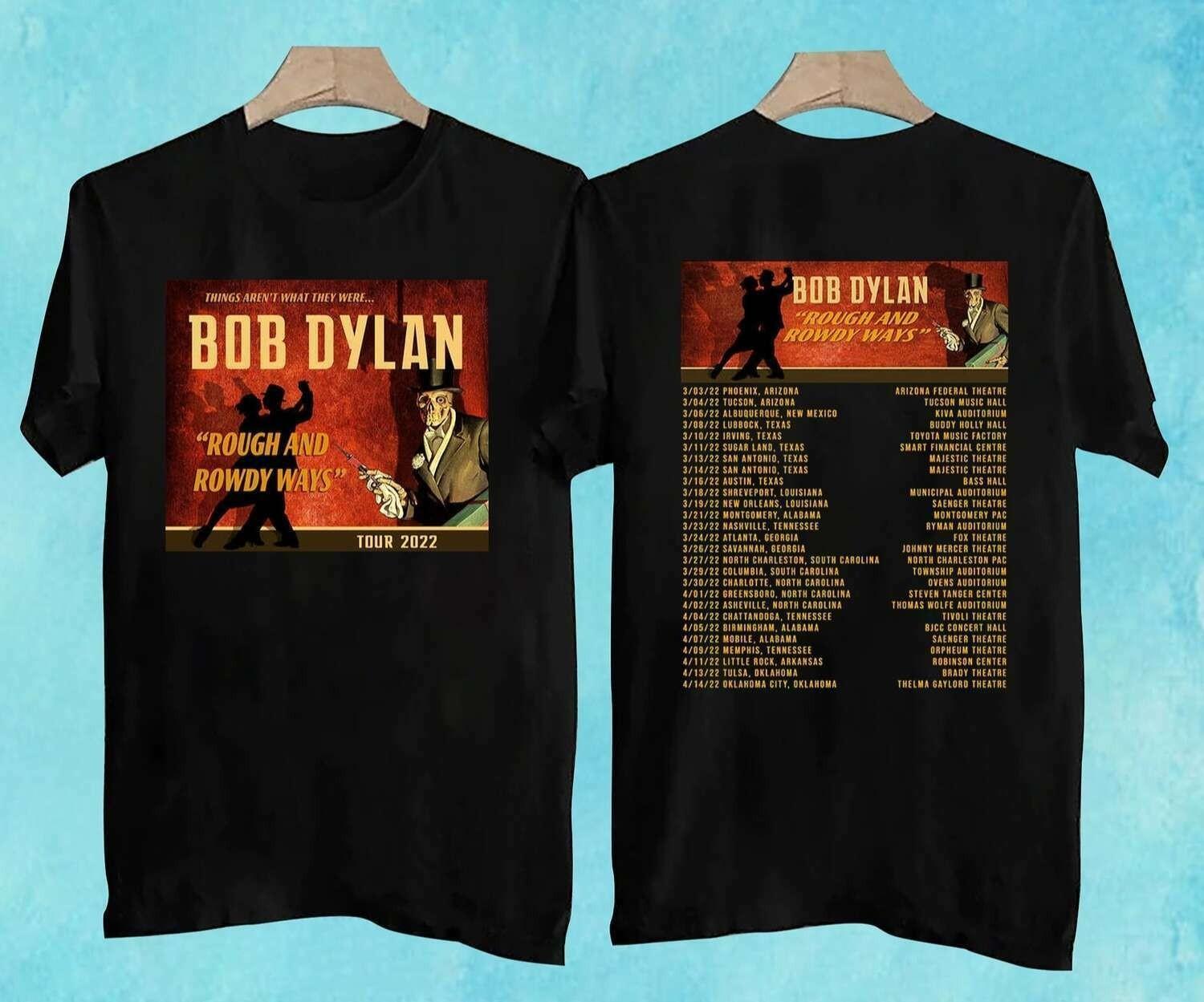 Bob Dylan Rough And Rowdy Ways Tour 2022 T Shirt S